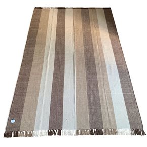 ALFOMBRA C/FLECOS 200X285CM LÍNEAS TONOS TIERRA