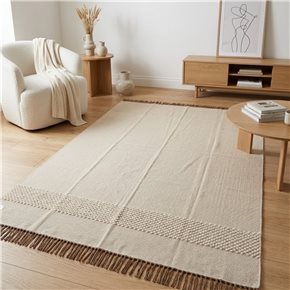 ALFOMBRA C/FLECOS 200X285CM NATURAL