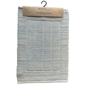 ALFOMBRA ALGODÓN 40X60CM RAYAS CRUDO
