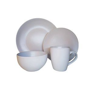 JUEGO VAJILLA 16PCS 27/20/14/385ML BLANCO
