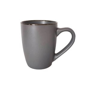 MUG 385ML GRIS BORDE NEGRO