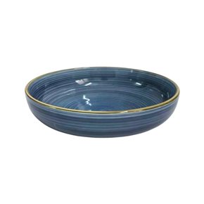 PLATO HONDO CERAMICA D21CM LONDRES AZUL