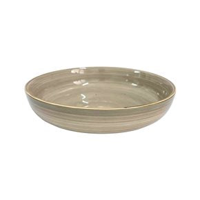 PLATO HONDO CERAMICA D21CM LONDRES BEIGE