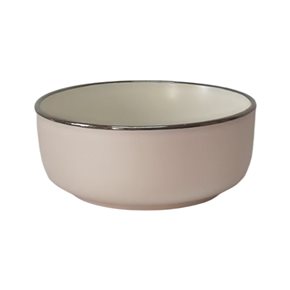 BOWL CERAMICA D15CM BLANCO B/MARRON