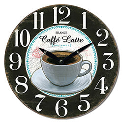 RELOJ DE PARED MDF D28.8X3.5CM CAFFE LATTE