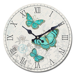 RELOJ DE PARED MDF D28.8X3.5CM VINTAGE BUTERFLY