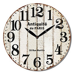 RELOJ DE PARED MDF D28.8X3.5CM ANTIQUITE PARIS