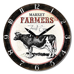 RELOJ DE PARED 28.8X3.5CM FARMERS