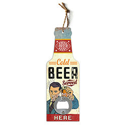 DESTAPADOR MDF/HIERRO COLD BEER. 7X1X20CM