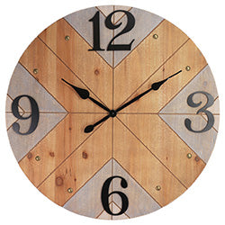 RELOJ DE PARED MDF D80x5CM NUMEROS GRANDES