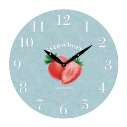 RELOJ DE PARED MDF D28.8X3.5CM FRUTILLAS