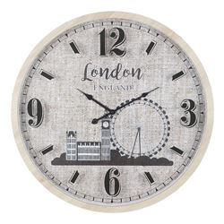 RELOJ DE PARED MDF D60X6CM LONDON