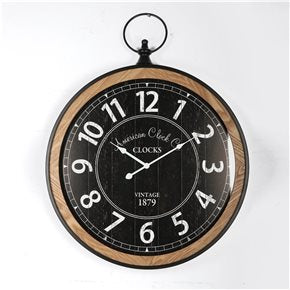 RELOJ DE PARED HIERRO 58X75X6CM AMERICAN CLOCK