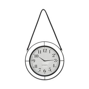 RELOJ DE PARED METALICO D38.8X38X5.8 CM CON LAZO