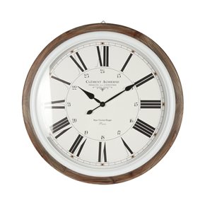 RELOJ DE PARED MADERA 68X68X7 CM CENTRO BLANCO