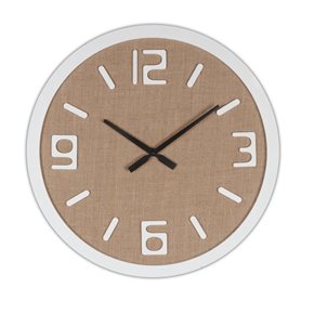 RELOJ DE PARED MDF 60X60X4CM CENTRO MARRON