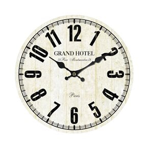 RELOJ DE PARED MDF D28.8X3.5CM GRAND HOTEL MONTMARTRE