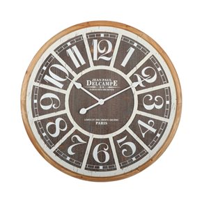 RELOJ DE PARED MDF D68X68X3.8CM NUMEROS ENCUADRADOS