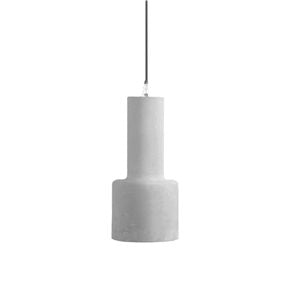 LAMPARA DE TECHO PANTALLA SIMIL CEMENTO 12X12X27CM