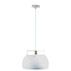 LAMPARA DE TECHO SEMICIRC. PANTALLA METAL 34X34X29