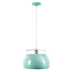 LAMPARA DE TECHO SEMICIRC. PANTALLA METAL 34X34X29