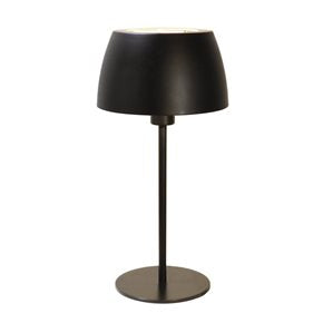 LAMPARA DE MESA D24x48CM BOMBE METAL NEGRO