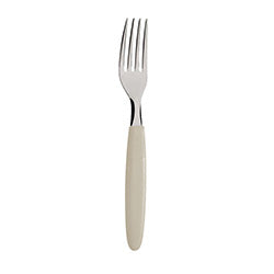 TENEDOR DE MESA MANGO PLASTICO MARFIL