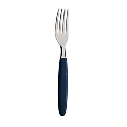 TENEDOR DE MESA  MANGO PLASTICO AZUL