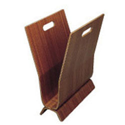 REVISTERO DE MADERA OSCURA C/ASAS 32X36CM