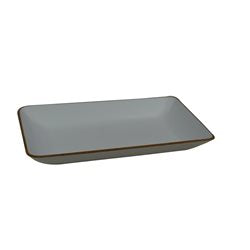 FUENTE RECTANGULAR 25X14/H3CM MADERA BLANCO