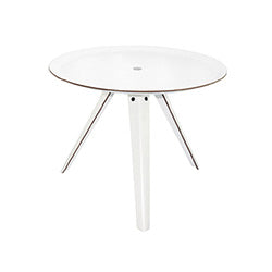 MESA REDONDA BLANCA MADERA D58/H46 CM
