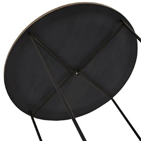MESA BANDEJA REDONDA D60/H42CM MADERA NEGRA