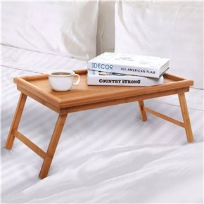 BANDEJA DE CAMA AJUSTABLE 50X30X21CM PLEGABLE
