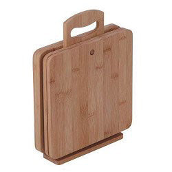SET 5 PIEZAS 4 TABLAS DE PICAR C/ SOP 29.5X0.9X22CM