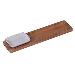 COPETINERO RECTANGULAR C/ 1 BOWL. 32X8X4CM
