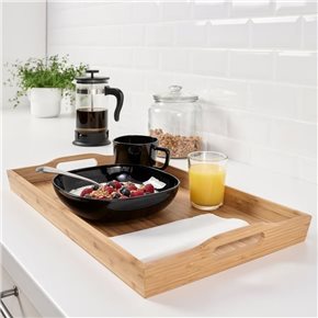 BANDEJA C/ASAS 52*32*H8CM BAMBOO