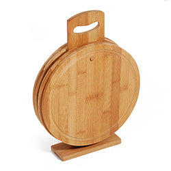 SET 5PZAS 4 TABLA CORTAR REDO D24x1CM C/SOP 32x5CM