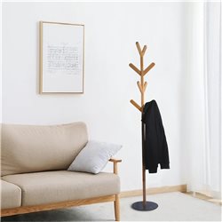 PERCHERO MADERA BAMBOO BASE GRANITO 28x190CM NATU