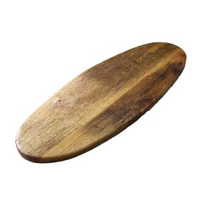 TABLA OVAL P/SERVIR 52X20X1.5CMS MADERA ACACIA