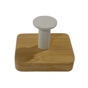 PERCHERO DE PARED 1 COLGADOR BAMBOO NATURAL/BCO