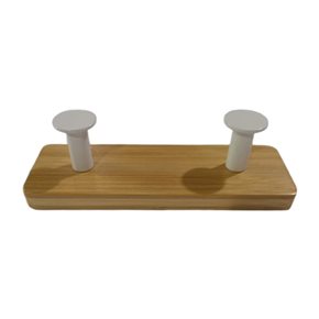 PERCHERO DE PARED  COLGADORES  BAMBOO NATURAL/BCO