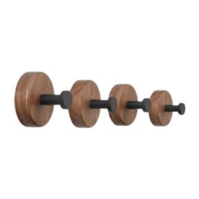 SET X4 PERCHEROS DE PARED RED. ADHESIVOS NAT/NEG