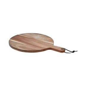 TABLA REDONDA C/MANGO 40x30x1.5CM MADERA ACACIA