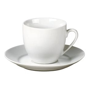 TAZA DE TE 220ML CON PLATO PORCELANA BLANCA SELECTA
