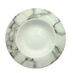 PLATO REDONDO HONDO 22CM DISEÑO MARMOL SELECTA