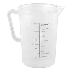 JARRA 1000ML MEDIDORA PLASTICO SUNNEX