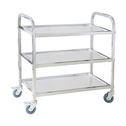 CARRO SERV A.INOX 3NIVELES 76X40X84CM