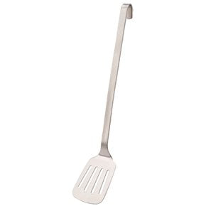 ESPATULA RANURADA  ACERO INOXIDABLE   MANGO EXTRA LARGO DE 43 CM SUNNEX