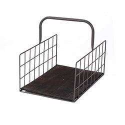 LEÑERO METAL GDE 44X30XH35CM METAL