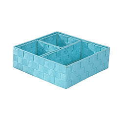 SET 4 PIEZAS CESTAS ORGANIZADORAS TURQUESA